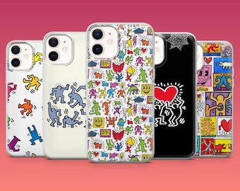 Keith Phone Case Haring Legacy Activism Art Cover for iPhone 17 Air 17 Pro 16e 16 15  Samsung S25 S24Ultra S23FE S22 A16 Pixel 10 Pro XL 9A