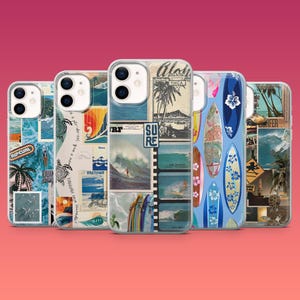 Coque de surf Surfing Ocean Waves pour iPhone 16e, 16 Pro 15, 14, 13 Samsung S25, S24Ultra S23FE S22 A16 Pixel 9Pro XL 8A