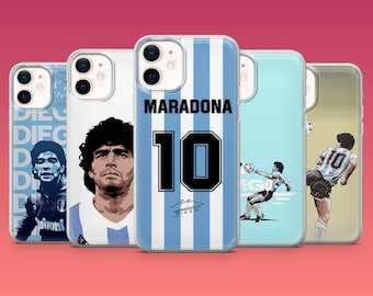 Football Phone Case Diego Maradona Goal Foot Cover for iPhone 17 Air 17 Pro 16e 16 15  Samsung S25 S24Ultra S23FE S22 A16 Pixel 10 Pro XL 9A