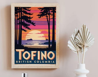 Tofino Wall Art | Vancouver Island Digital Print | Coastal Landscape Printable | Surf, Nature & Adventure Decor