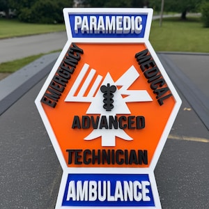 Tennessee EMS Patch, Custom Tennessee Wall Art for First Responders, 3D Printed Patch