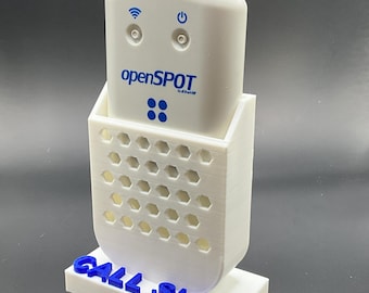 Custom OpenSPOT Cradle Mount: Ham Radio Schreibtischhalterung mit Rufzeichen