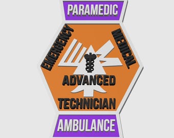 Tennessee EMS-Aufnäher, 3D-gedruckt, Wandbild für Rettungssanitäter, individuell gestalteter Rettungswagen-Aufnäher