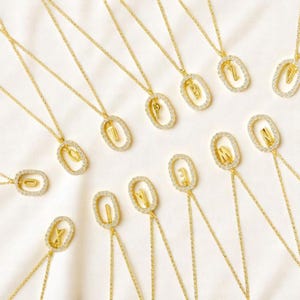 Collar con inicial de la A a la Z en plata de ley 925 o oro, colgante con el alfabeto de circonita cúbica transparente, cadena larga, regalo para mujer 2025