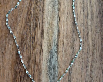 Silver Leaf Charm Necklace