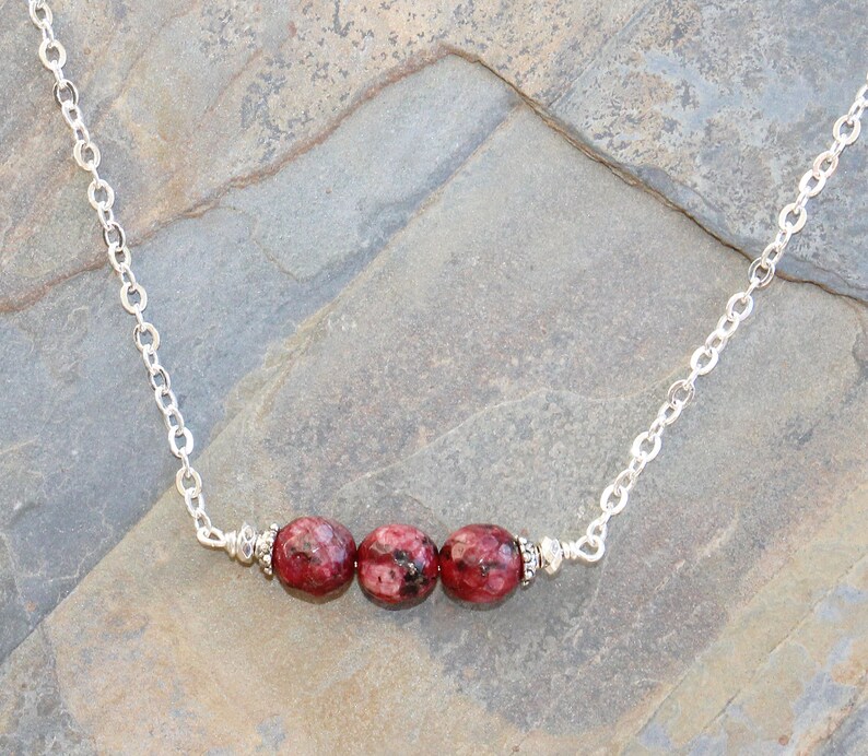 Pink Stone Jewelry Set Raspberry Pink Jewelry Set Natural Etsy