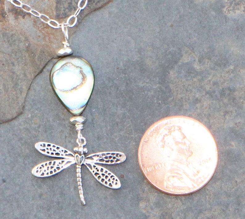 Abalone Jewelry Set Boho Jewelry Set Sterling Silver Jewelry Set Green Jewelry Set Dragonfly Jewelry Set Insect Jewelry Set