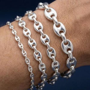 Anchor Chain Bracelet - Etsy