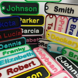 Custom Name Keychain – Personalized 3D Printed PLA Key Ring