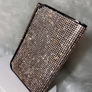 Bling Wallet, Mother’s Day Gift, Rhinestone Wallet, Luxury Gold Wallet, Glam Gold Wallet, Luxe & Stylish, Shiny Gold Wallet,  Gift for Her