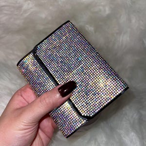 Bling Wallet, Rhinestone Wallet, Mother’s Day Gift, Bling Wallet, Luxury Silver Wallet, Luxe & Stylish, Shiny Gold Wallet, Gift for Her
