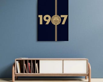 Poster du club de football de Fenerbahçe : art sportif minimaliste, cadeau pour fan de football turc