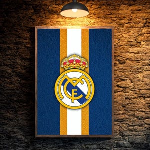 Real Madrid Wall Art – Modern Football Print (Digital Download)