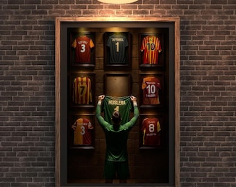 Impression d'adieu de Fernando Muslera, légende de Galatasaray (téléchargement numérique) maison et bureau Art mural déco