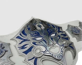 TNA Jeff Hardy Heavyweight Championship Replica Belt | White Zinc Chrome Plated Adult Size
