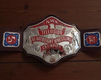 NWA Television Championship Wrestling Title Belt – Adult Size 4mm Zinc HD...!!!