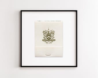 The Barclay (PA) - Vintage 1970s Matchbook Cover Glicée Print - Philadelphia Pennsylvania Hotel Ephemera - Framed or Unframed Wall Art