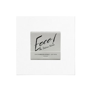 Ecco! (NYC) - Vintage 1980s Matchbook Cover Glicee Print - Tribeca New York City Italian Restaurant Ephemera - Framed or Unframed Wall Art