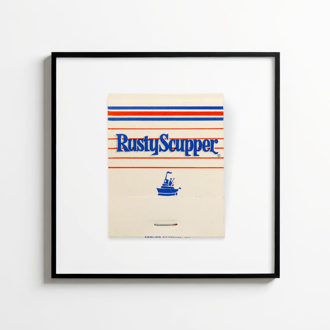 The Rusty Scupper (baltimore) - Vintage 1980s Matchbook Cover Glicée ...