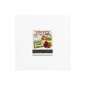 Knott&#39;s Berry Farm (CA) - #2 - Vintage 1960s Matchbook Cover Glicee Print - Buena Park California Ephemera - Framed or Unframed Wall Art