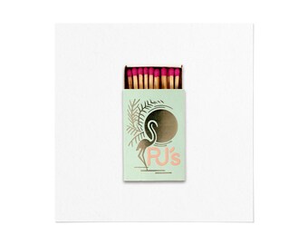 PJ's (TX) - Vintage 1960s Matchbook Cover Glicee Print - Travel Ephemera - Framed or Unframed Wall Art