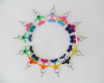 Pride Flag Kandi Star Keychains