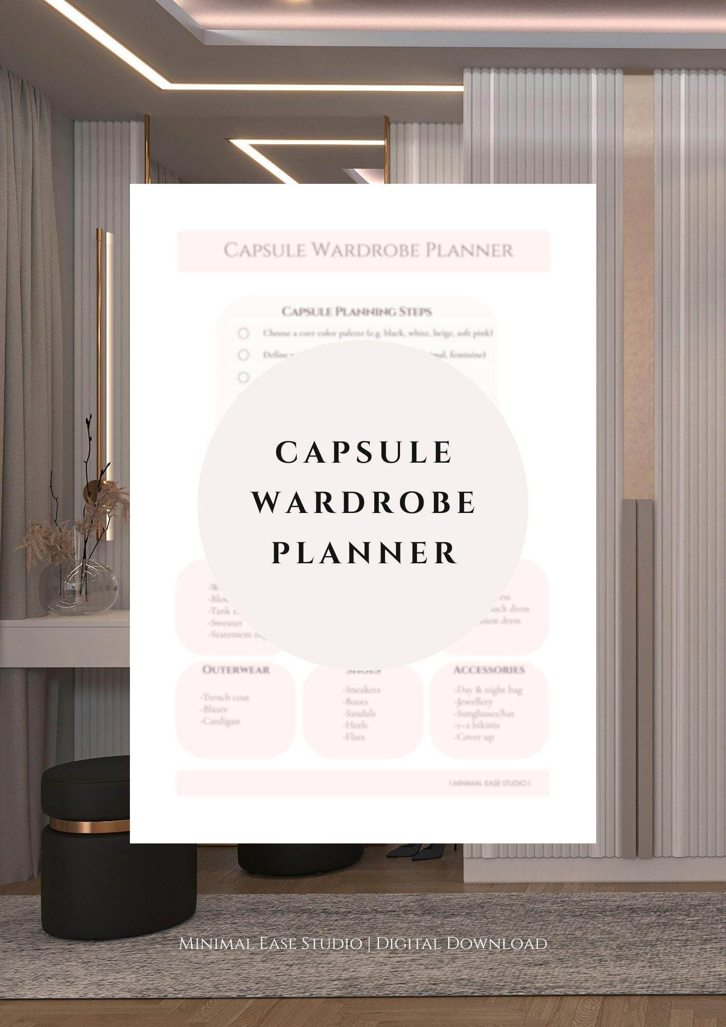 Minimal Wardrobe Organization Bundle – Closet Cleanout + Capsule ...