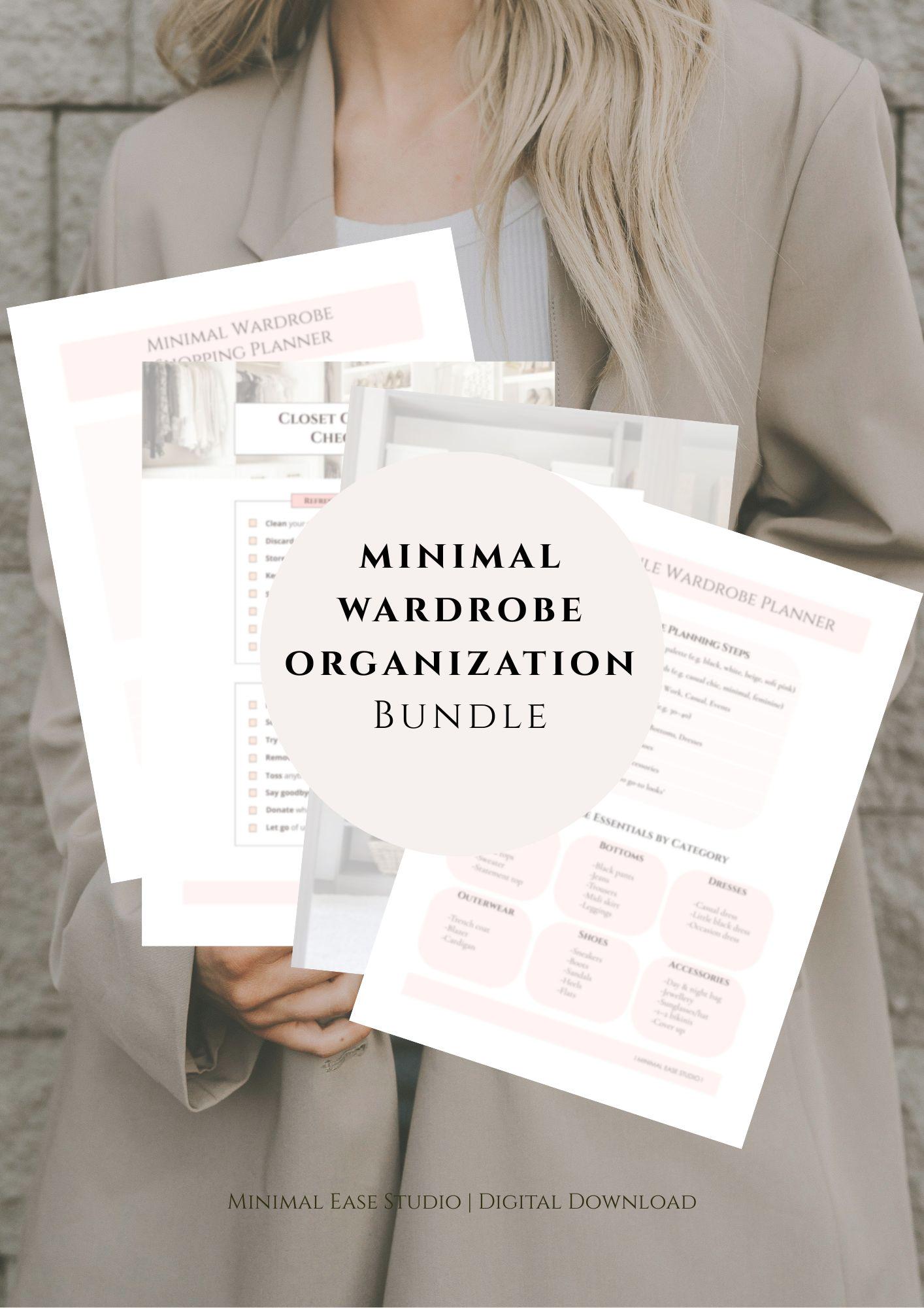 Minimal Wardrobe Organization Bundle – Closet Cleanout + Capsule ...