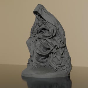 Virgin Mary STL File: 3D Model for Resin Printing (Digital Download