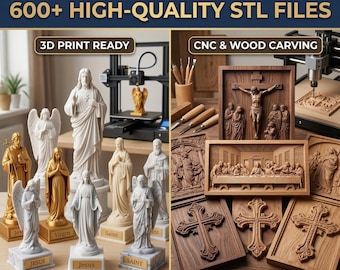Pakket religieuze SBL-modellen | 600+ christelijke 3D-bestanden voor CNC-router en 3D-printen