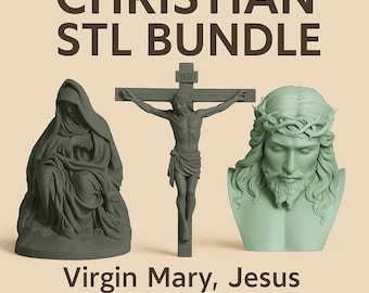 Christian Art STL Set of 7 - 3D Printable File