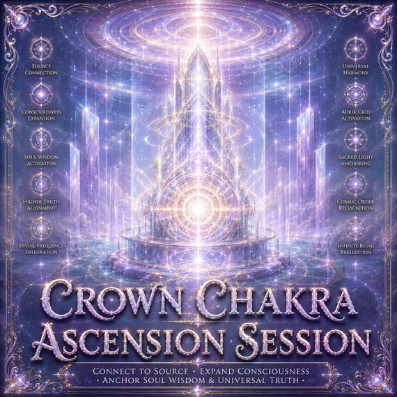 Crown Chakra Ascension Session – Connect to Source, Expand Your Consciousness, Anchor Soul Wisdom & Universal Truth
