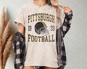 Vintage Pittsburgh voetbal png, voetbal png, voetbal png voor shirt, Pittsburgh png, wedstrijddag voetbal, bundel png voetbal
