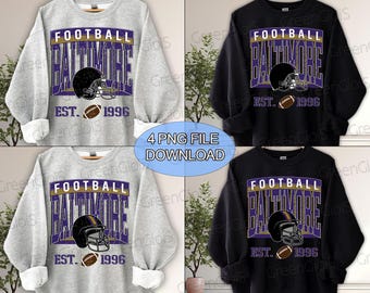 Bundle Baltimore Football png, Rave Football PNG, Football PNG for shirt, Baltimore png, Game day Football, Png Sublimation Print