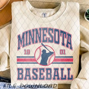 Minnesota Baseball Png, Minnesota baseball digital file, baseball Digital Download, Baseball png for tshirt ABE17