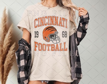 Vintage Cincinnati Football png, Football PNG, Football PNG pour maillot, Cincinnati png, match de football, Bundle PNG Football