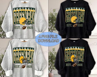 Bundle Green Bay Football png, Packe Football PNG, Football PNG for shirt, Green Bay png, Game day Football, Png Sublimation Print