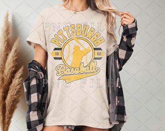 Pittsburgh Baseball Sublimation Png, Vintage Pittsburgh baseball png, Baseball Design, Retro Baseball Clipart, Vintage Baseball png