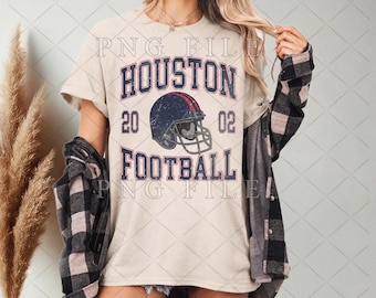 Vintage Houston Football png, Fußball PNG, Fußball PNG für Hemd, Houston png, Spieltag Fußball, Bundle PNG Fußball