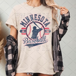 Minnesota Baseball Sublimation Png, Vintage Minnesota baseball png, Baseball Design, Retro Baseball Clipart, Vintage Baseball png