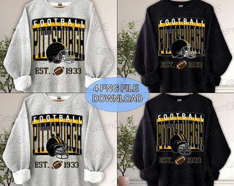 Bundle Pittsburgh Football png, Steele Football PNG, Football PNG for shirt, Pittsburgh png, Game day Football, Png Sublimation Print