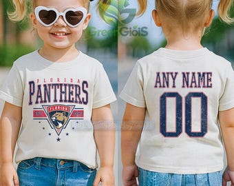 Florida Panthers Youth T-shirt, Panthers Toddler Tee, Florida Hockey Tee, Retro Hockey Fan Shirt, Vintage Hockey Kids Tee
