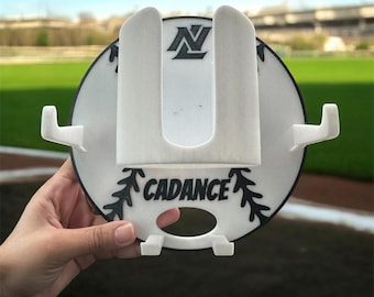Customized 3d printed Dugout organizer with large water bottle holder for Baseball/T-ball/Softball