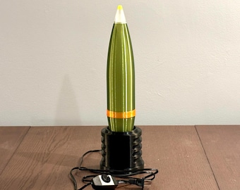 M107 155mm Artillery Shell Inspired Table Lamp - 1:2 Scale Dimmable