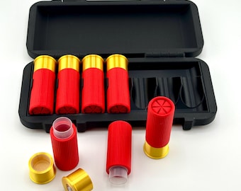 Estuche táctico para pastillas de 7 días – Organizador de cartuchos de escopeta calibre 12