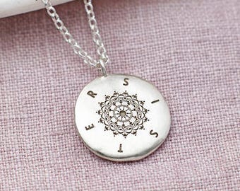 Silver Sister Personalized Necklace, Custom Necklace, Personalized Gifts for Her, Birthday, Custom Gift, Pendant Necklace, Jewellery for her