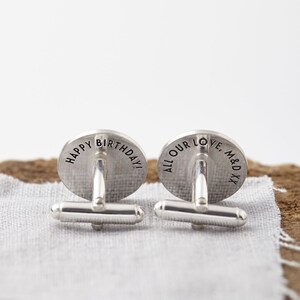 Deco Monogram Cufflinks, Handmade Monogram Personalised Cufflinks, Custom Cufflinks, Initial Cufflinks, Gift for Him, Groom Cufflinks image 3