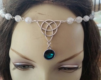 Shimmering circlet of the Mystic elven celtic druid larp bridal cosplay