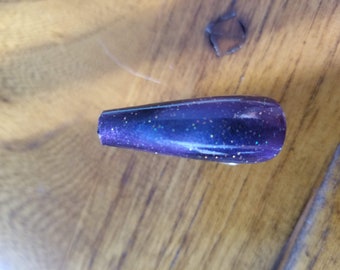 Nails of the Night Sky Priestess celtic druid larp cosplay bridal press on acrylic nails