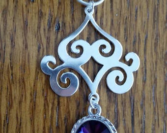 Swarovski Scroll Necklace